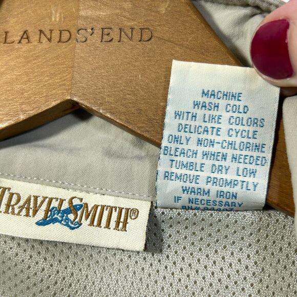 TRAVELSMITH Vest Mens XL Tan Cargo Utility Travel Photography Safari Hiking - Picture 3 of 7